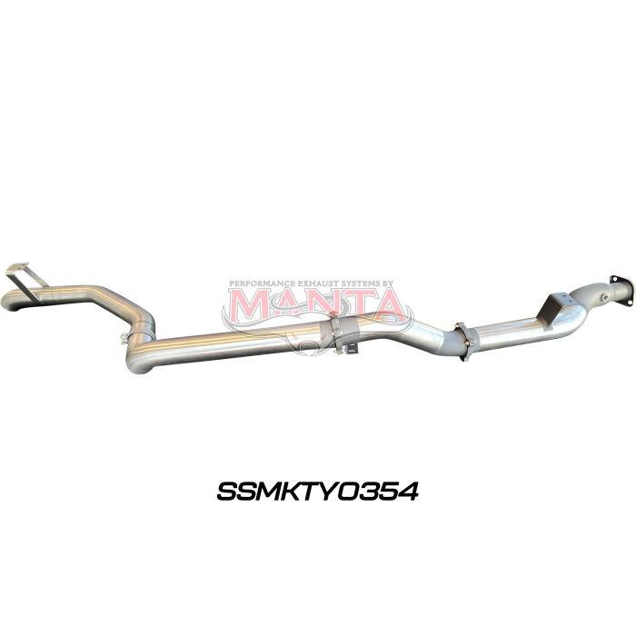 Manta VDJ79 Single & Dual Cab Ute 4in DPF Back for Superior Engineering Coil Conversion without Muffler Exhaust System SSMKTY0354