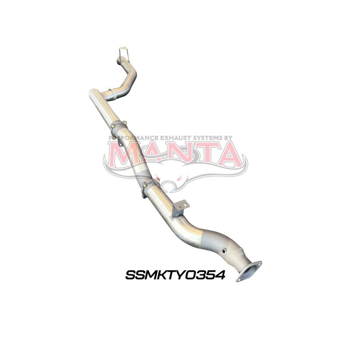 Manta VDJ79 Single & Dual Cab Ute 4in DPF Back for Superior Engineering Coil Conversion without Muffler Exhaust System SSMKTY0354