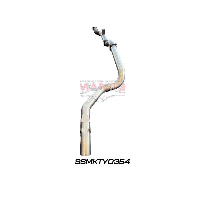 Manta VDJ79 Single & Dual Cab Ute 4in DPF Back for Superior Engineering Coil Conversion without Muffler Exhaust System SSMKTY0354
