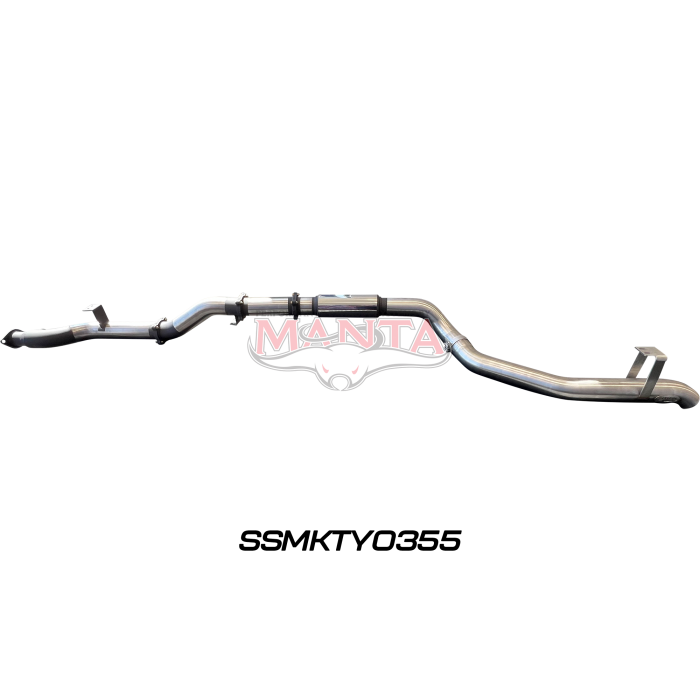 Manta VDJ79 Single & Dual Cab Ute 4in DPF Back for Superior Engineering Coil Conv 300 Ext with Muffler Exhaust System SSMKTY0355