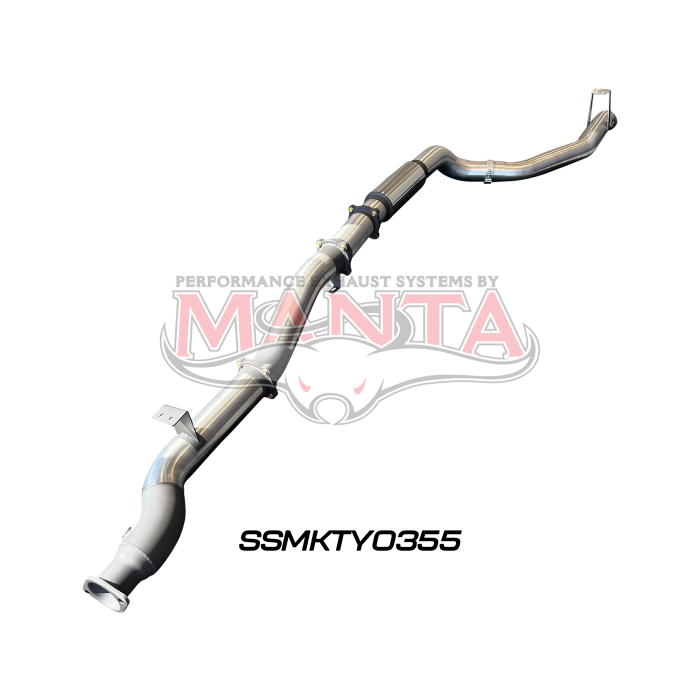 Manta VDJ79 Single & Dual Cab Ute 4in DPF Back for Superior Engineering Coil Conv 300 Ext with Muffler Exhaust System SSMKTY0355