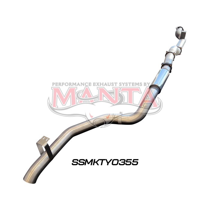 Manta VDJ79 Single & Dual Cab Ute 4in DPF Back for Superior Engineering Coil Conv 300 Ext with Muffler Exhaust System SSMKTY0355