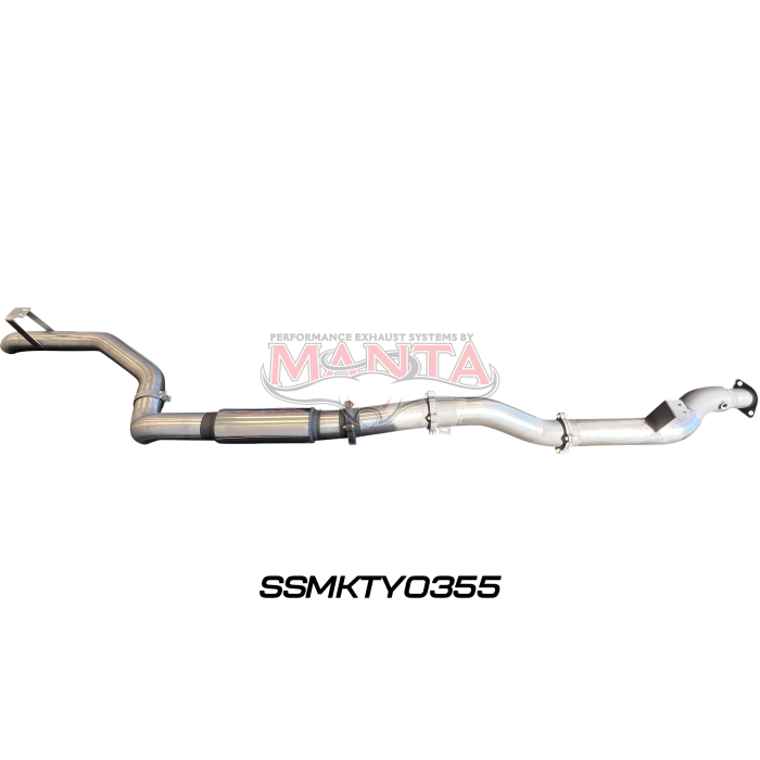 Manta VDJ79 Single & Dual Cab Ute 4in DPF Back for Superior Engineering Coil Conv 300 Ext with Muffler Exhaust System SSMKTY0355