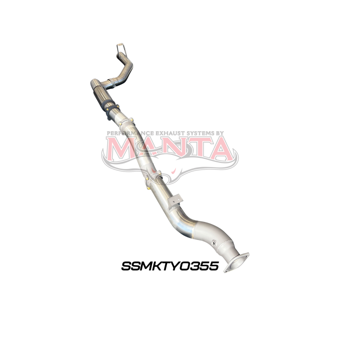 Manta VDJ79 Single & Dual Cab Ute 4in DPF Back for Superior Engineering Coil Conv 300 Ext with Muffler Exhaust System SSMKTY0355