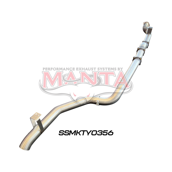 Manta VDJ79 Single & Dual Cab Ute 4in DPF Back for Superior Engineering Coil Conv 300 Ext without Muffler Exhaust System SSMKTY0356