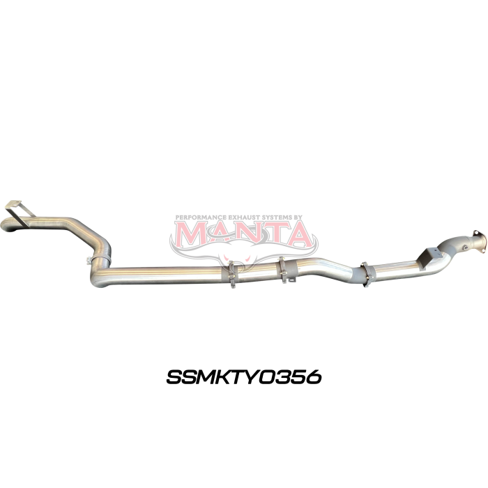 Manta VDJ79 Single & Dual Cab Ute 4in DPF Back for Superior Engineering Coil Conv 300 Ext without Muffler Exhaust System SSMKTY0356