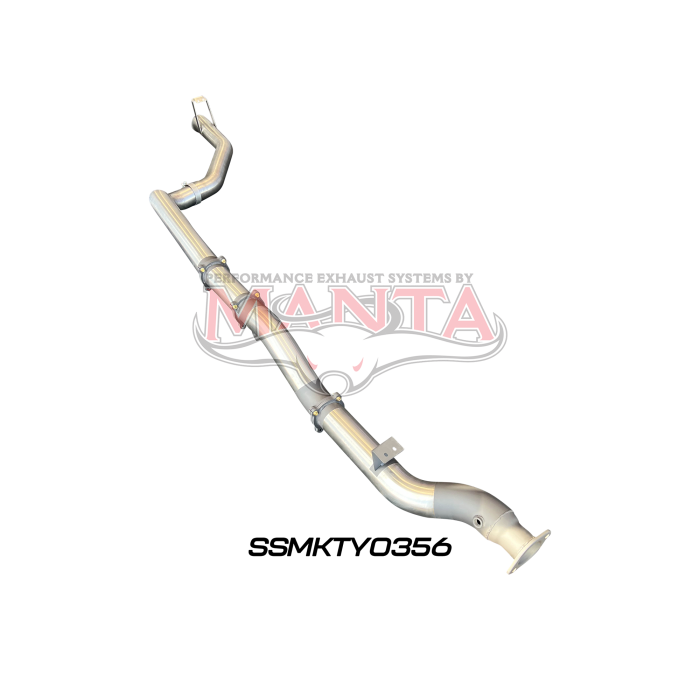 Manta VDJ79 Single & Dual Cab Ute 4in DPF Back for Superior Engineering Coil Conv 300 Ext without Muffler Exhaust System SSMKTY0356