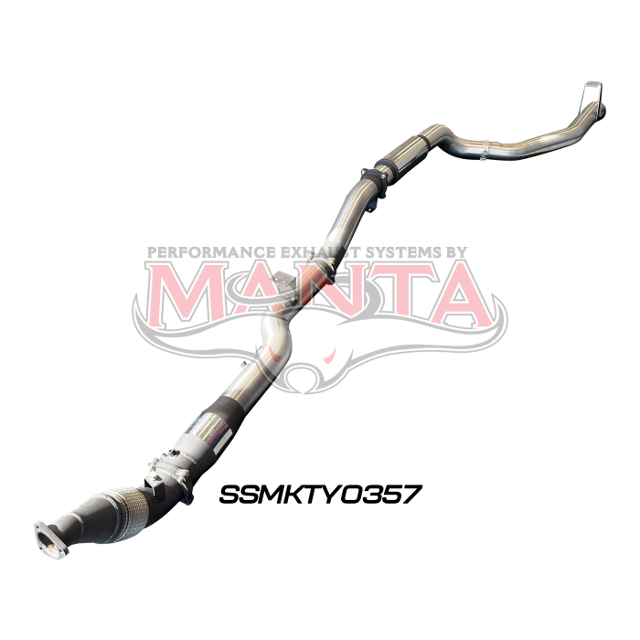 Manta VDJ79 Single & Dual Cab Ute 4in Turbo Back for Superior Eng Coil Conversion with Cat & Muffler Exhaust System SSMKTY0357