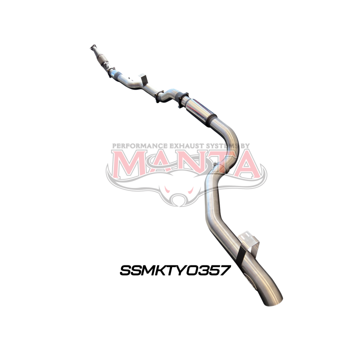 Manta VDJ79 Single & Dual Cab Ute 4in Turbo Back for Superior Eng Coil Conversion with Cat & Muffler Exhaust System SSMKTY0357
