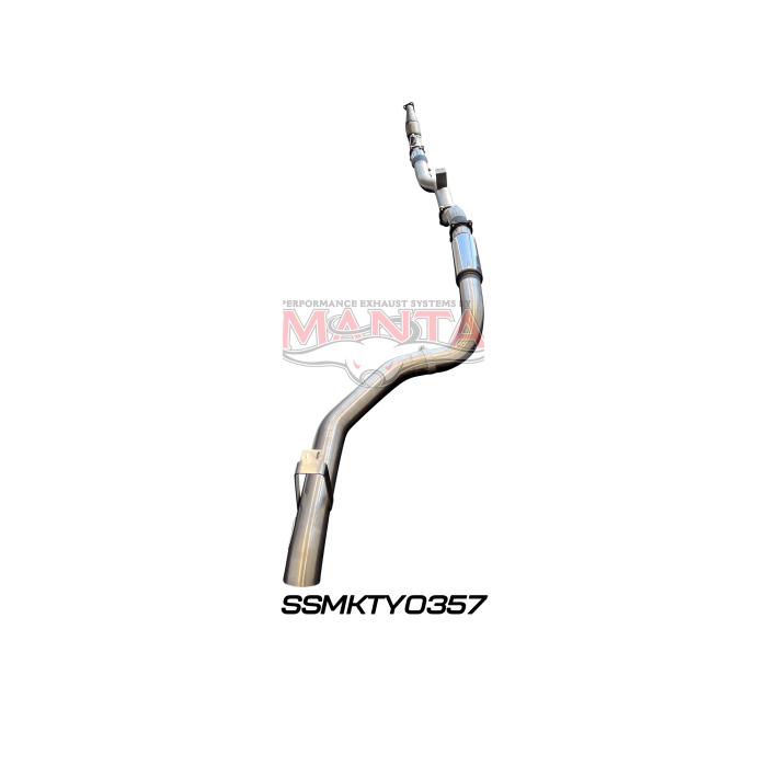 Manta VDJ79 Single & Dual Cab Ute 4in Turbo Back for Superior Eng Coil Conversion with Cat & Muffler Exhaust System SSMKTY0357