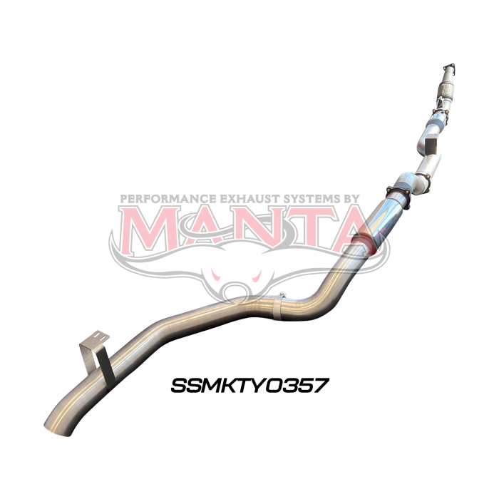 Manta VDJ79 Single & Dual Cab Ute 4in Turbo Back for Superior Eng Coil Conversion with Cat & Muffler Exhaust System SSMKTY0357