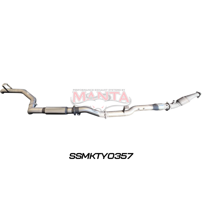 Manta VDJ79 Single & Dual Cab Ute 4in Turbo Back for Superior Eng Coil Conversion with Cat & Muffler Exhaust System SSMKTY0357