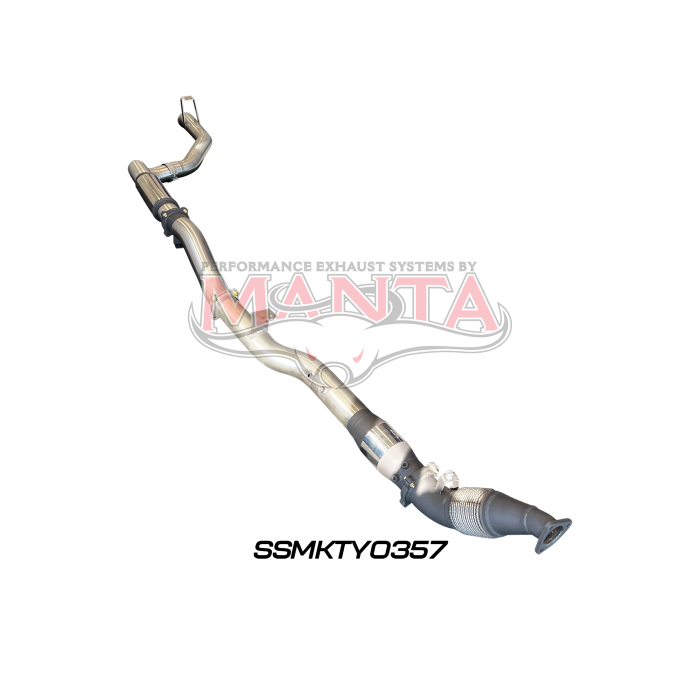 Manta VDJ79 Single & Dual Cab Ute 4in Turbo Back for Superior Eng Coil Conversion with Cat & Muffler Exhaust System SSMKTY0357