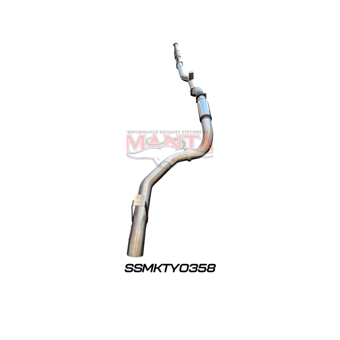 Manta VDJ79 Single & Dual Cab Ute 4in Turbo Back for Superior Eng Coil Conversion without Cat with Muffler Exhaust System SSMKTY0358
