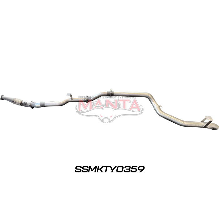 Manta VDJ79 Single & Dual Cab Ute 4in Turbo Back for Superior Eng Coil Conv with Cat & without Muffler Exhaust System SSMKTY0359