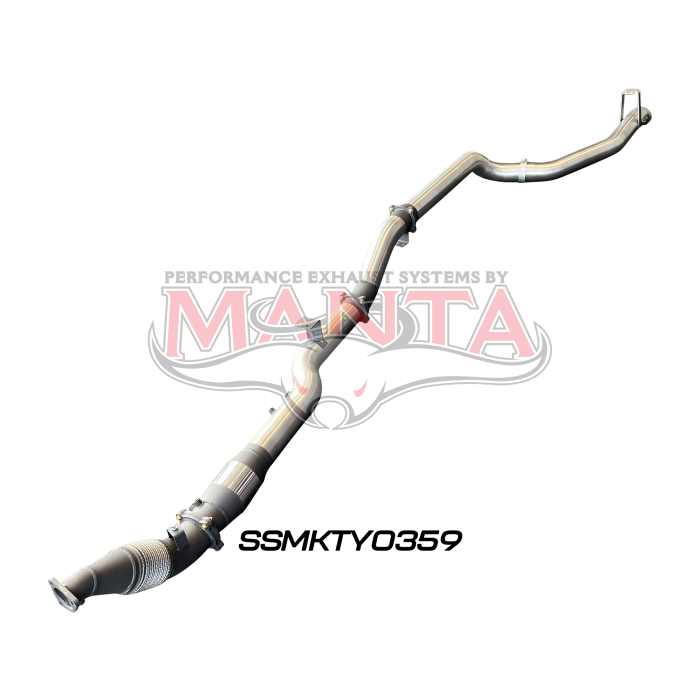 Manta VDJ79 Single & Dual Cab Ute 4in Turbo Back for Superior Eng Coil Conv with Cat & without Muffler Exhaust System SSMKTY0359