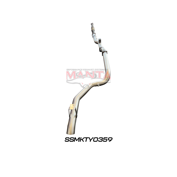 Manta VDJ79 Single & Dual Cab Ute 4in Turbo Back for Superior Eng Coil Conv with Cat & without Muffler Exhaust System SSMKTY0359