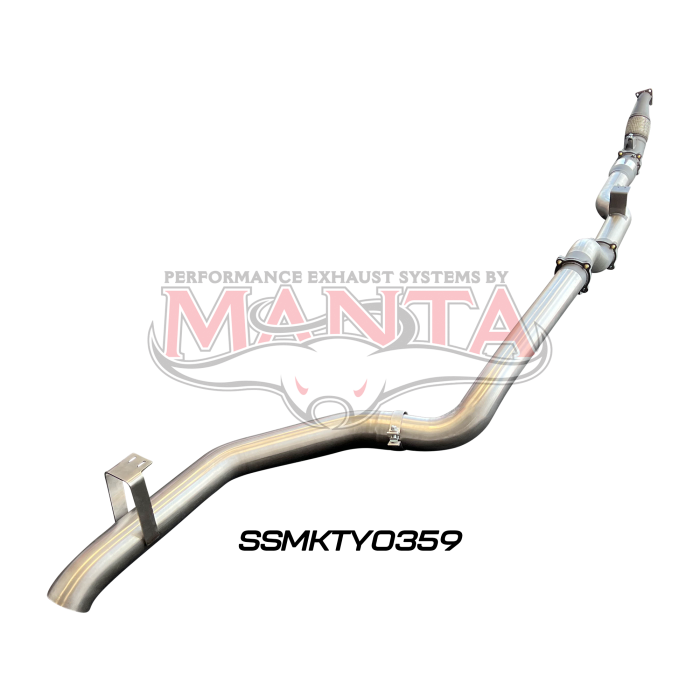 Manta VDJ79 Single & Dual Cab Ute 4in Turbo Back for Superior Eng Coil Conv with Cat & without Muffler Exhaust System SSMKTY0359