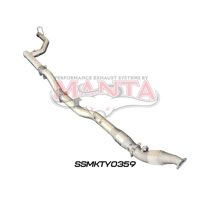 Manta VDJ79 Single & Dual Cab Ute 4in Turbo Back for Superior Eng Coil Conv with Cat & without Muffler Exhaust System SSMKTY0359