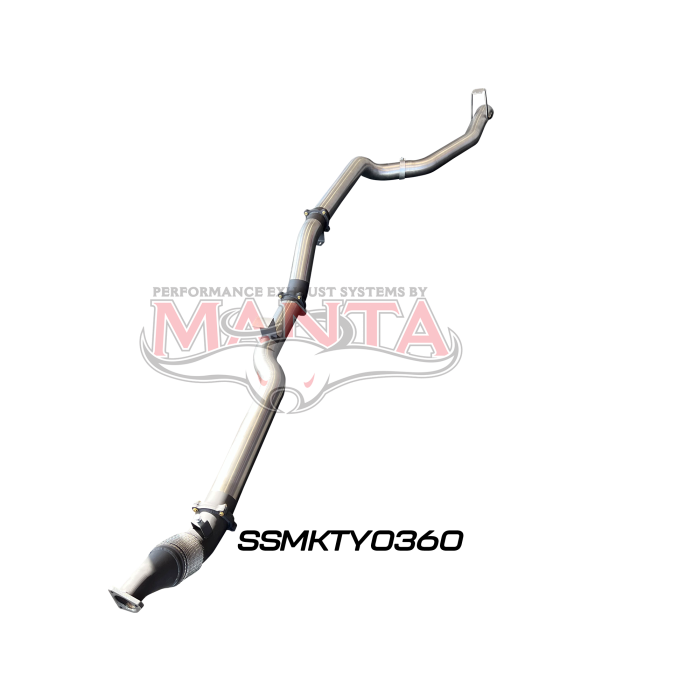 Manta VDJ79 Single & Dual Cab Ute 4in Turbo Back for Superior Eng Coil Conversion without Cat or Muffler Exhaust System SSMKTY0360