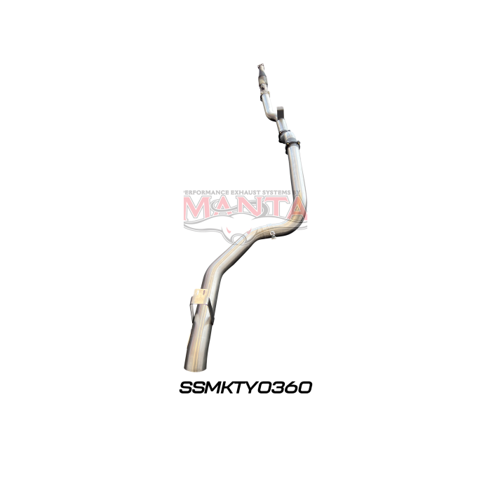 Manta VDJ79 Single & Dual Cab Ute 4in Turbo Back for Superior Eng Coil Conversion without Cat or Muffler Exhaust System SSMKTY0360