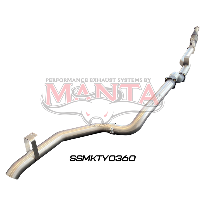 Manta VDJ79 Single & Dual Cab Ute 4in Turbo Back for Superior Eng Coil Conversion without Cat or Muffler Exhaust System SSMKTY0360