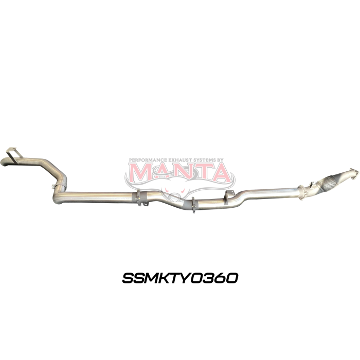 Manta VDJ79 Single & Dual Cab Ute 4in Turbo Back for Superior Eng Coil Conversion without Cat or Muffler Exhaust System SSMKTY0360
