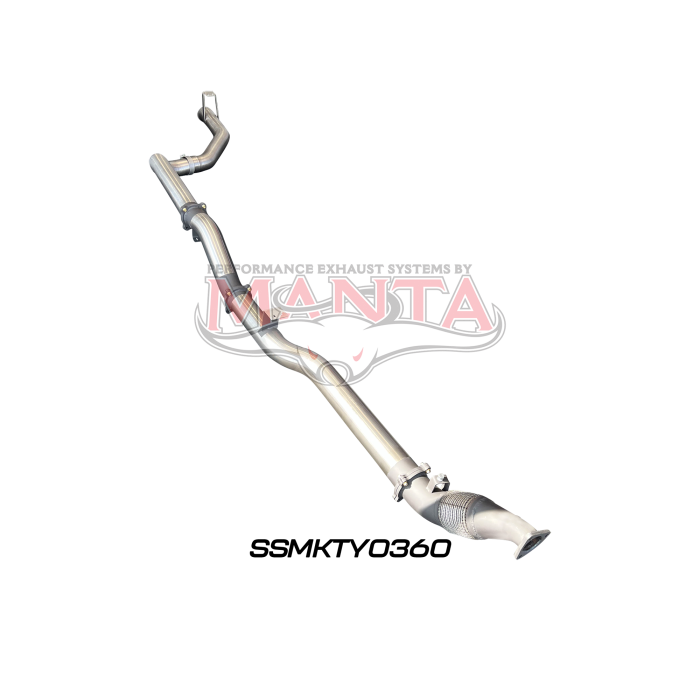 Manta VDJ79 Single & Dual Cab Ute 4in Turbo Back for Superior Eng Coil Conversion without Cat or Muffler Exhaust System SSMKTY0360