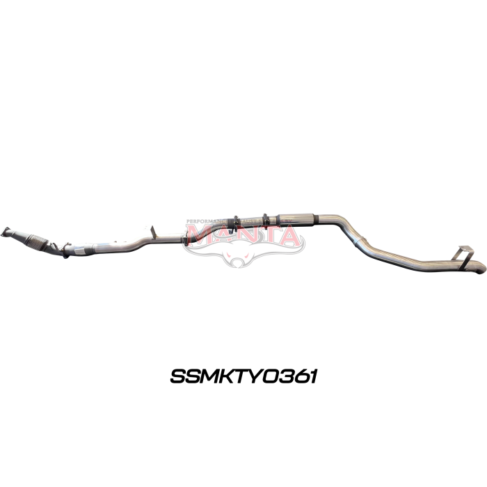 Manta VDJ79 Single & Dual Cab Ute 4in Turbo Back for Superior Eng Coil Conv 300 Ext with Cat & Muffler Exhaust System SSMKTY0361