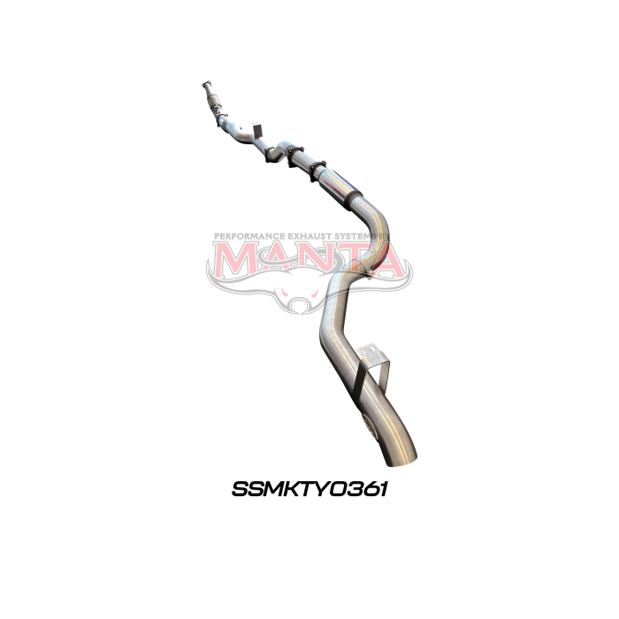Manta VDJ79 Single & Dual Cab Ute 4in Turbo Back for Superior Eng Coil Conv 300 Ext with Cat & Muffler Exhaust System SSMKTY0361