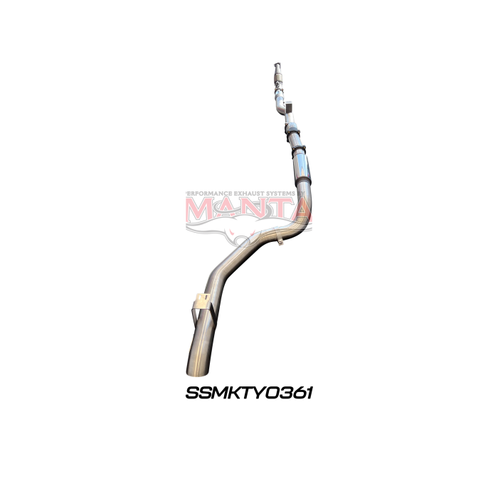 Manta VDJ79 Single & Dual Cab Ute 4in Turbo Back for Superior Eng Coil Conv 300 Ext with Cat & Muffler Exhaust System SSMKTY0361