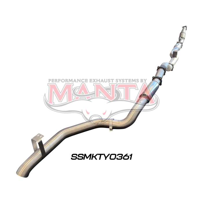 Manta VDJ79 Single & Dual Cab Ute 4in Turbo Back for Superior Eng Coil Conv 300 Ext with Cat & Muffler Exhaust System SSMKTY0361