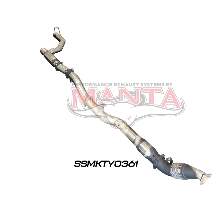 Manta VDJ79 Single & Dual Cab Ute 4in Turbo Back for Superior Eng Coil Conv 300 Ext with Cat & Muffler Exhaust System SSMKTY0361