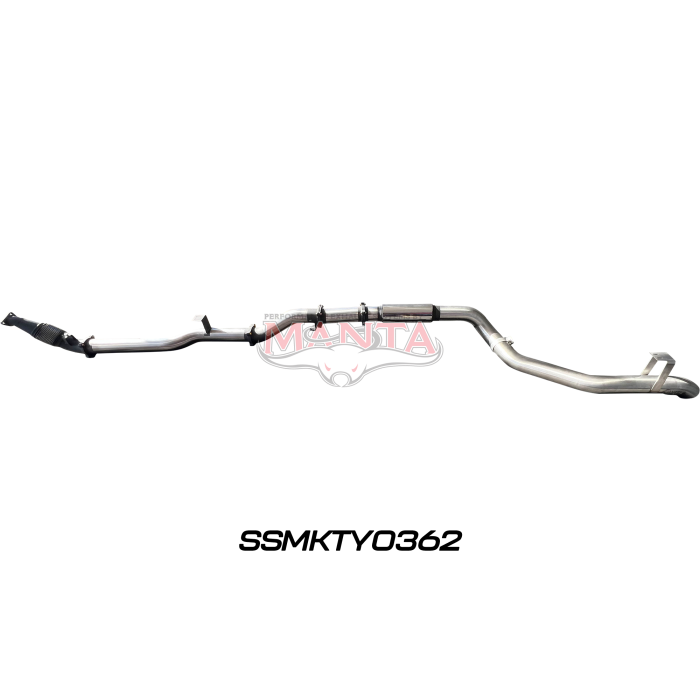 Manta VDJ79 Single & Dual Cab Ute 4in Turbo Back for Superior Eng Coil Conv 300 Ext w/out Cat with Muffler Exhaust System SSMKTY0362