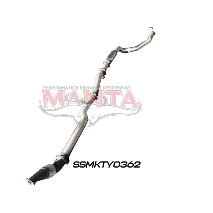 Manta VDJ79 Single & Dual Cab Ute 4in Turbo Back for Superior Eng Coil Conv 300 Ext w/out Cat with Muffler Exhaust System SSMKTY0362