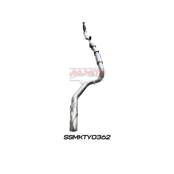 Manta VDJ79 Single & Dual Cab Ute 4in Turbo Back for Superior Eng Coil Conv 300 Ext w/out Cat with Muffler Exhaust System SSMKTY0362