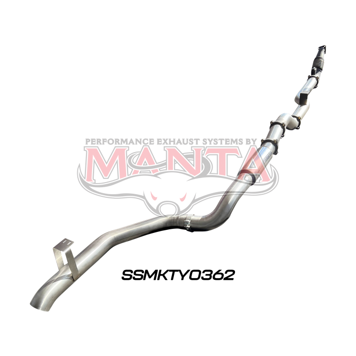 Manta VDJ79 Single & Dual Cab Ute 4in Turbo Back for Superior Eng Coil Conv 300 Ext w/out Cat with Muffler Exhaust System SSMKTY0362