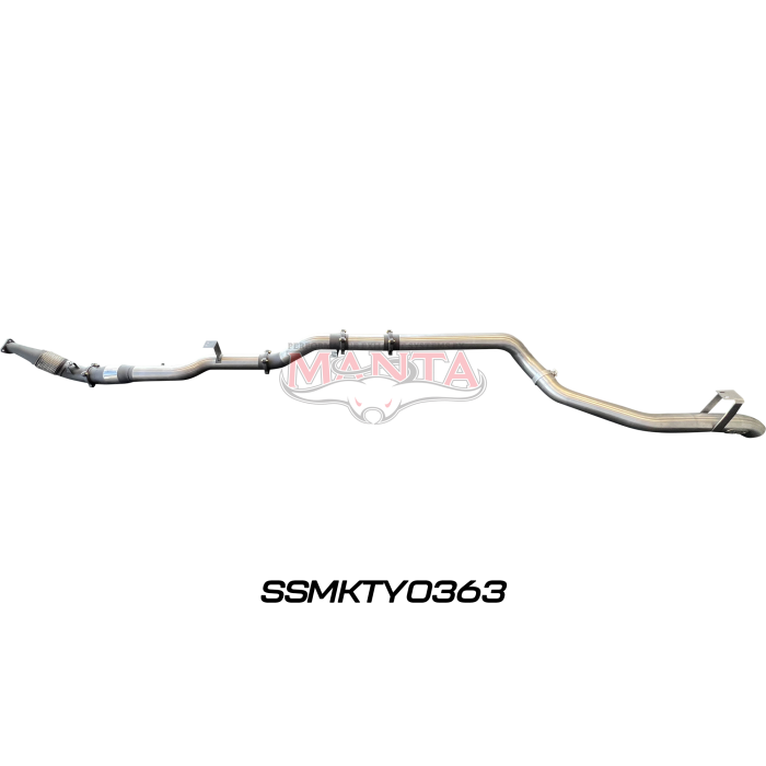 Manta VDJ79 Single & Dual Cab Ute 4in Turbo Back for Superior Eng Coil Conv 300 Ext with Cat w/out Muffler Exhaust System SSMKTY0363