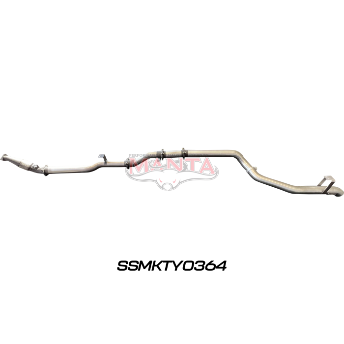 Manta VDJ79 Single & Dual Cab Ute 4in Turbo Back for Superior Eng Coil Conv 300 Ext w/out Cat & Muffler Exhaust System SSMKTY0364