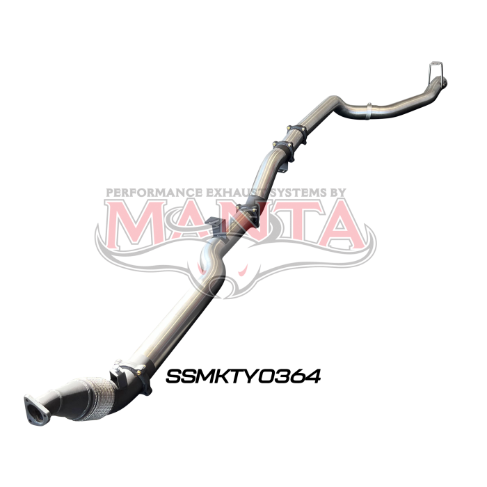 Manta VDJ79 Single & Dual Cab Ute 4in Turbo Back for Superior Eng Coil Conv 300 Ext w/out Cat & Muffler Exhaust System SSMKTY0364