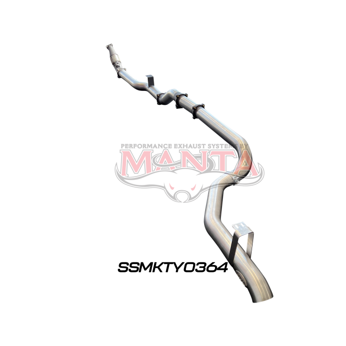 Manta VDJ79 Single & Dual Cab Ute 4in Turbo Back for Superior Eng Coil Conv 300 Ext w/out Cat & Muffler Exhaust System SSMKTY0364