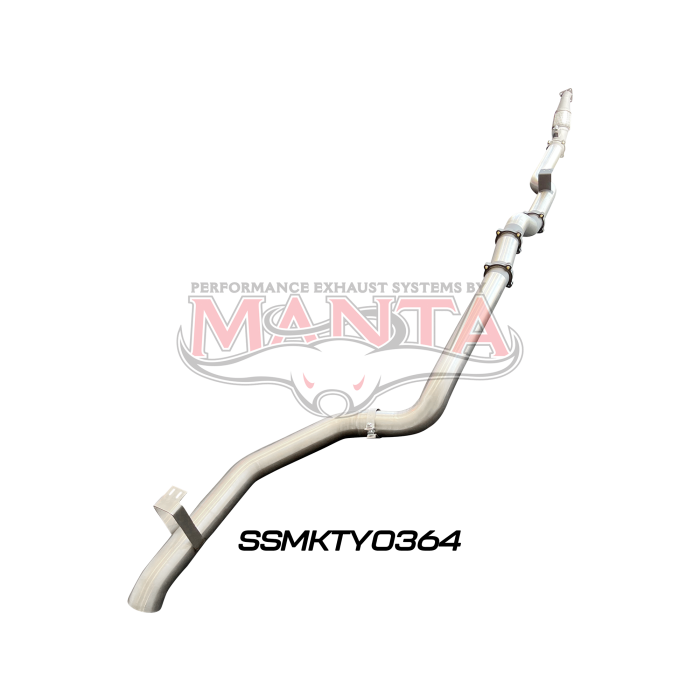 Manta VDJ79 Single & Dual Cab Ute 4in Turbo Back for Superior Eng Coil Conv 300 Ext w/out Cat & Muffler Exhaust System SSMKTY0364
