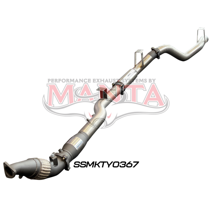 Manta VDJ76 4.5L V8 (DPF) Wagon 4in Turbo Back with Cat & Muffler Exhaust System SSMKTY0367