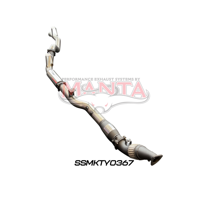 Manta VDJ76 4.5L V8 (DPF) Wagon 4in Turbo Back with Cat & Muffler Exhaust System SSMKTY0367