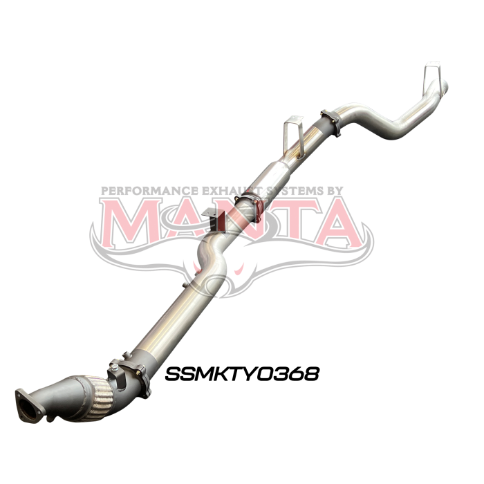 Manta VDJ76 4.5L V8 (DPF) Wagon 4in Turbo Back without Cat & with Muffler Exhaust System SSMKTY0368