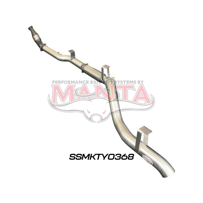 Manta VDJ76 4.5L V8 (DPF) Wagon 4in Turbo Back without Cat & with Muffler Exhaust System SSMKTY0368