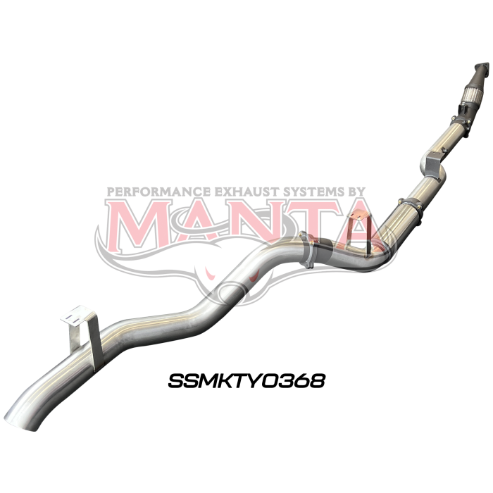 Manta VDJ76 4.5L V8 (DPF) Wagon 4in Turbo Back without Cat & with Muffler Exhaust System SSMKTY0368