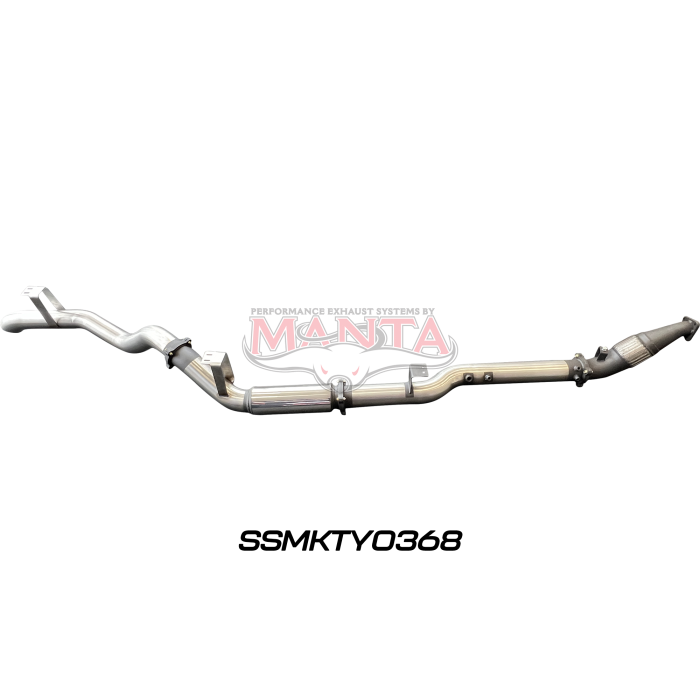 Manta VDJ76 4.5L V8 (DPF) Wagon 4in Turbo Back without Cat & with Muffler Exhaust System SSMKTY0368