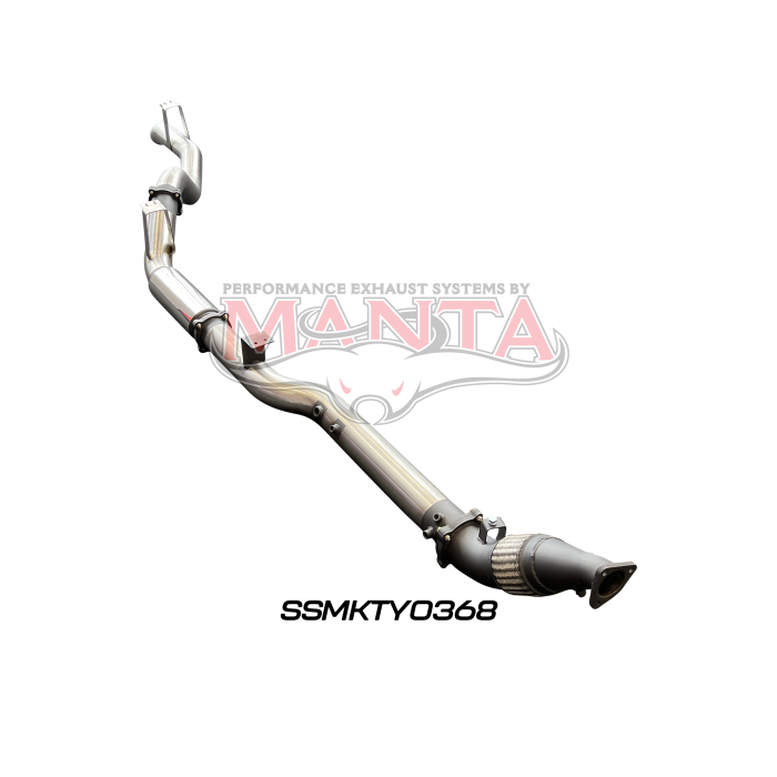 Manta VDJ76 4.5L V8 (DPF) Wagon 4in Turbo Back without Cat & with Muffler Exhaust System SSMKTY0368