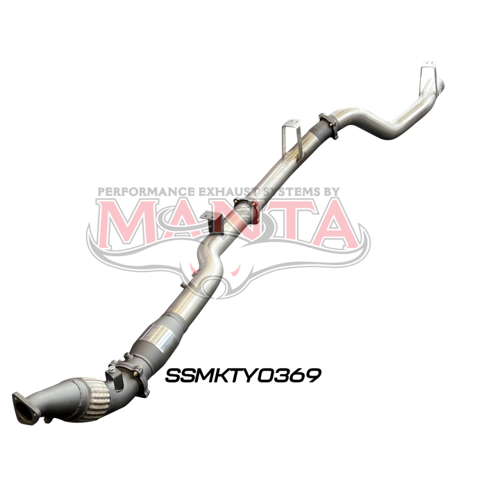 Manta VDJ76 4.5L V8 (DPF) Wagon 4in Turbo Back with Cat & without Muffler Exhaust System SSMKTY0369